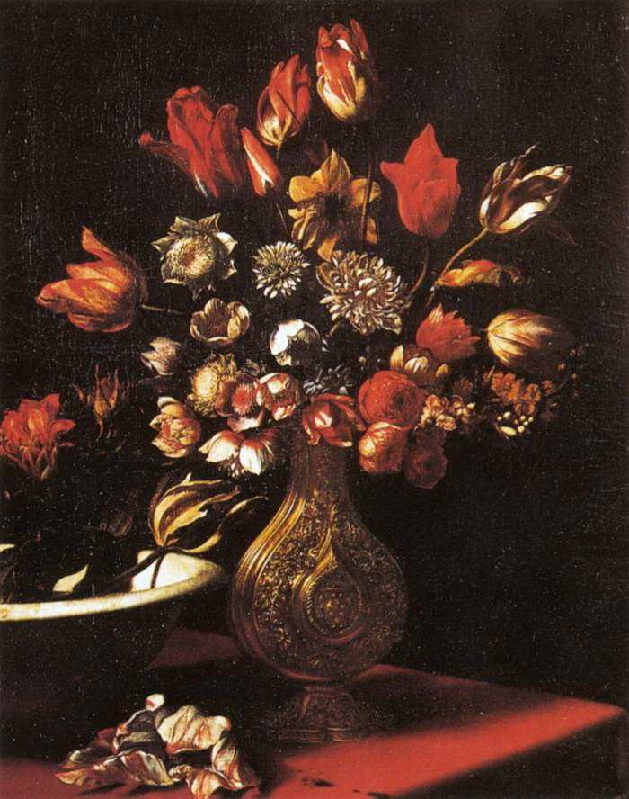 Vaso di fiori con stemma dei Medici e bacile di ceramica - Galleria degli Uffizi, Firenze